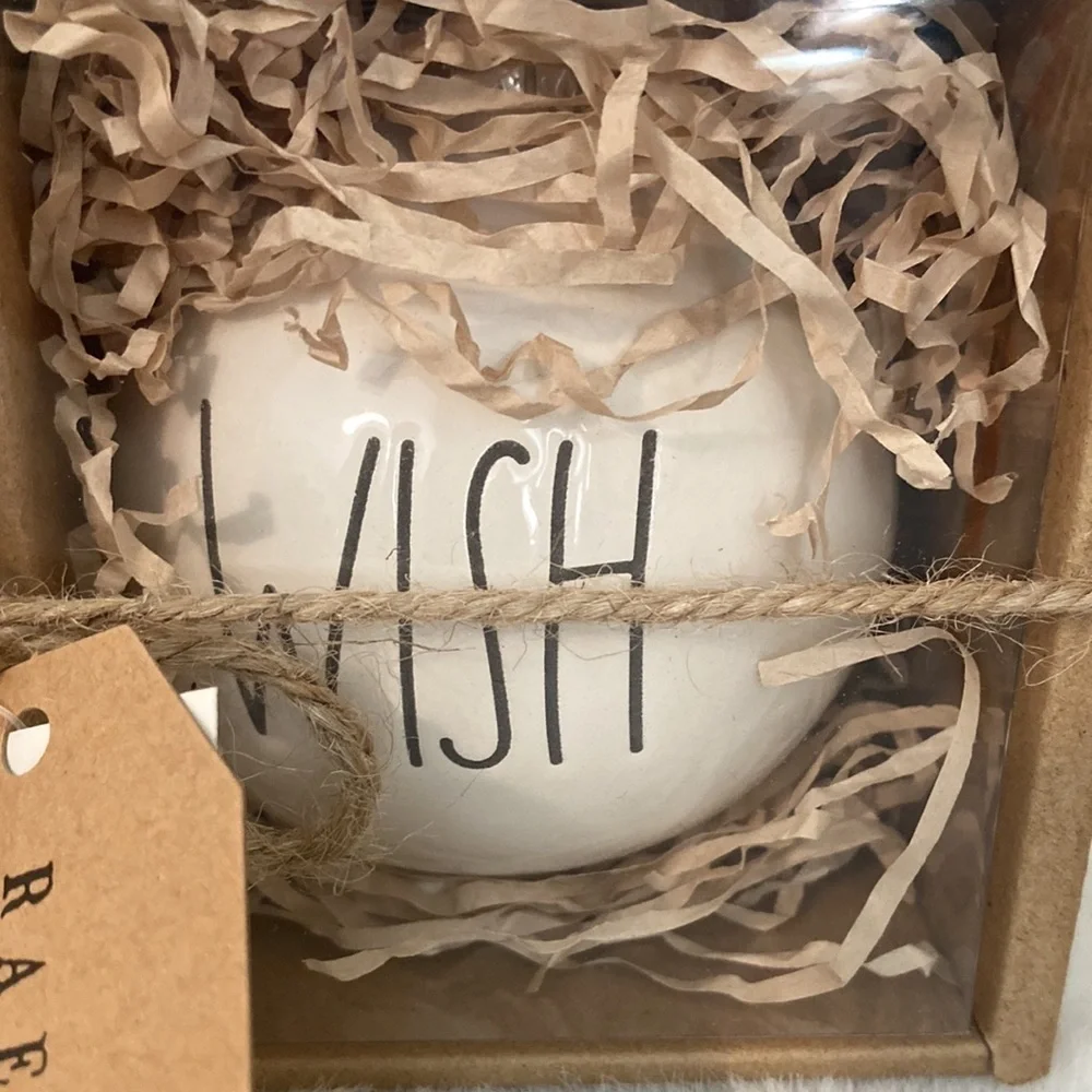 Rae Dunn Love Joy Wish Ceramic Ornaments